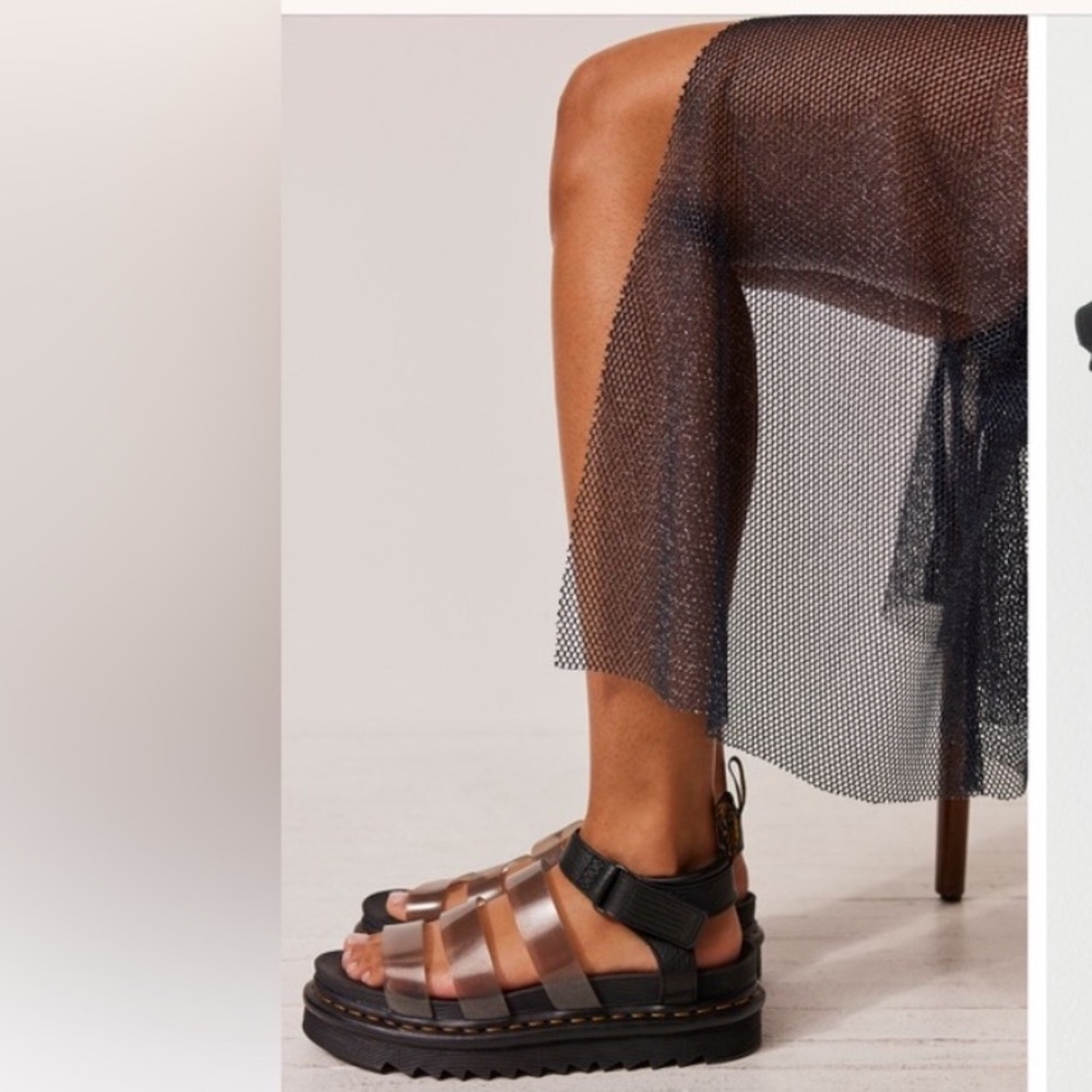 Dr. Marten Blaire clear jelly sandals size 8